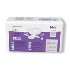 Seni Super Incontinence Brief M Breathable S-ME25-BS1 Heavy 25 Ct