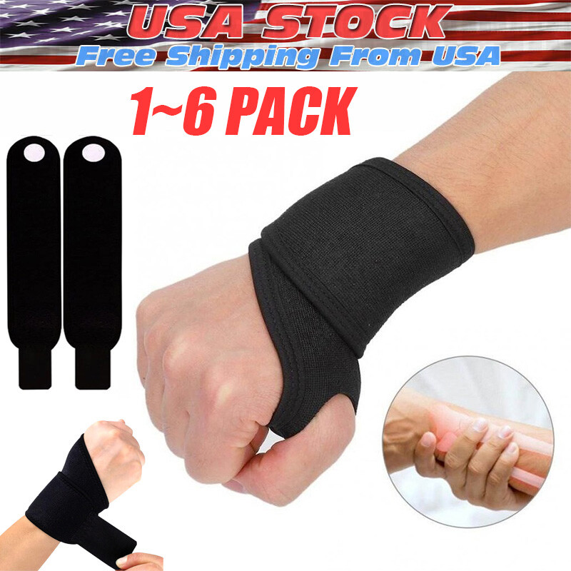 Wrist Brace Sports Band Wrap Adjustable Support Gym Strap Carpal Tunnel Bandage