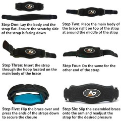 Adjustable Tennis Elbow Brace with Compression Pad – Support for Active Adults