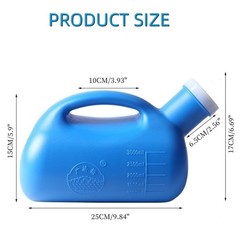 Male Urinal 3000ML Portable Pee Bottle 2.36in Diameter – Travel Use