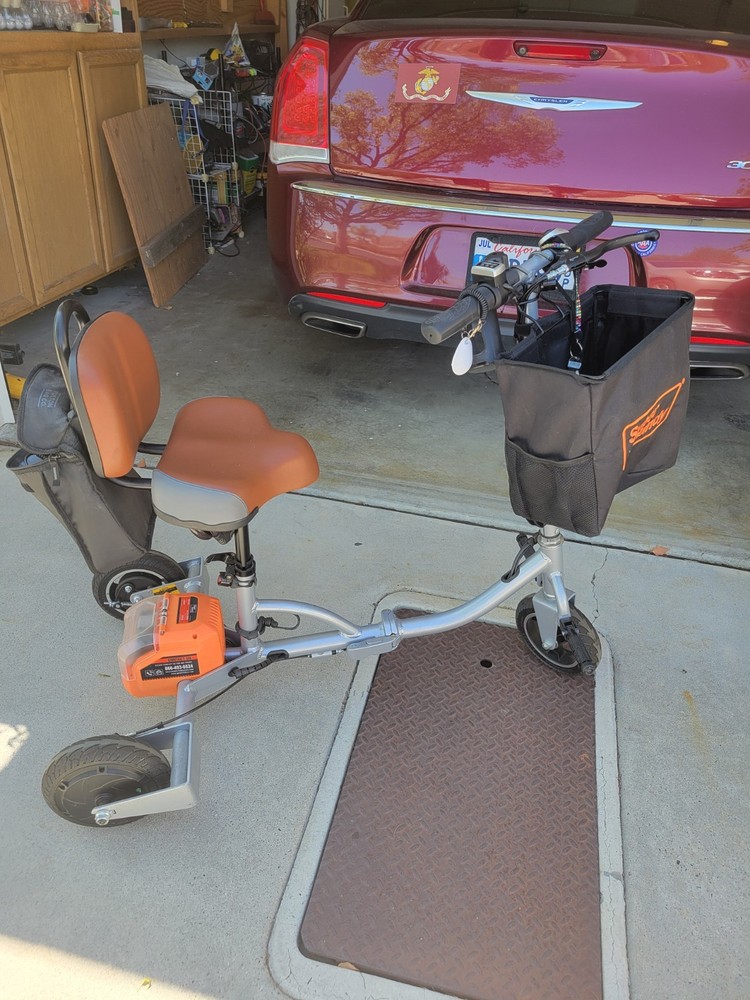 SuperHandy 3-Wheel Electric Foldable Mobility Scooter w/ Storage