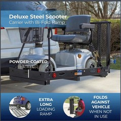 Silver Spring Folding Scooter Wheelchair Carrier w/ 59″ Ramp Steel 500 lb