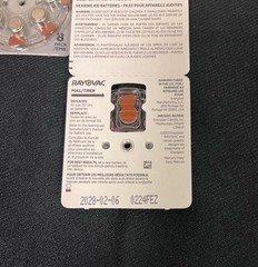 RayOvac Extra Advanced 312 Hearing Aid Batteries, total of 56 New in package