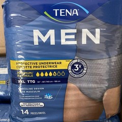 TENA Protective Incontinence Underwear for Men, XXL 56 Count