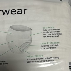 Authentic New, McKesson Ultra Adult Absorbent Underwear, XL 58-68 Inch, 14 Count