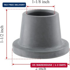 1-1/8 Inch Replacement Feet for Shower Chair Bath Seat, 4 Pack Rubber Tips Non-S