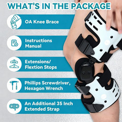 Adjustable OA Unloader Knee Brace,Custom Fit for Osteoarthritis Pain Relief