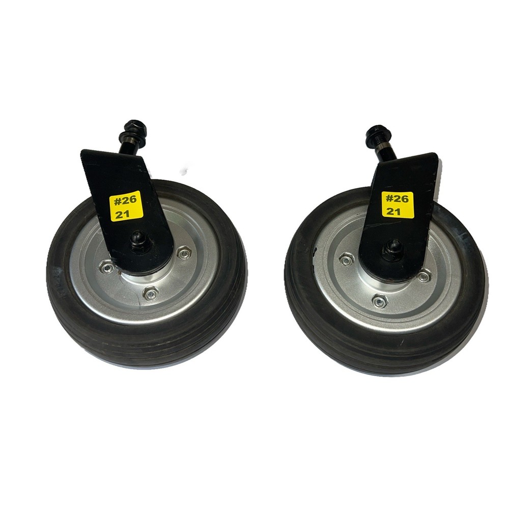 PAIR CASTER WHEELS FORKS ASSEMBLY Jazzy Select Elite ES Power Chair Parts