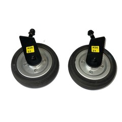 PAIR CASTER WHEELS FORKS ASSEMBLY Jazzy Select Elite ES Power Chair Parts