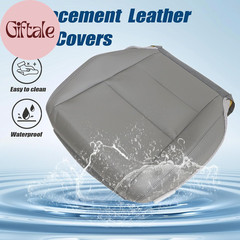 Gray #GR Driver Side Bottom Replacement Leather Seat Cover Compatible with Honda