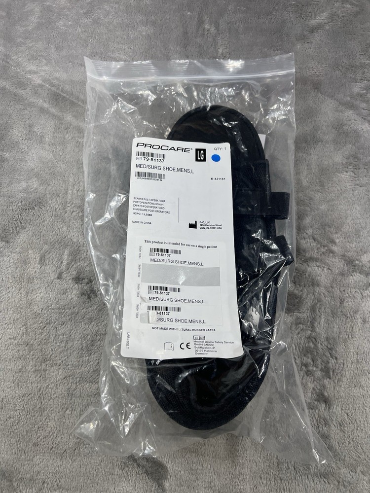 Orthopedics ProCare Medical-Surgical Post-Op Med Surg Shoe Black Men’s Large