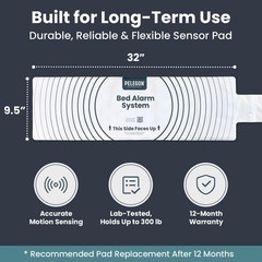 ** NEW Elderly Bed Alarm | Wireless Sensor Pad | Fall Prevention | Pager Alert