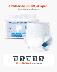 VEVOR Adult Incontinence Underwear Protective Underwear for Men & Women M Size