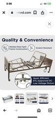 Drive 15030BV-PKG-1 Medical Semi Electric Ultra Light Plus Hospital Bed – Brown