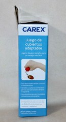 Carex Adaptive Cutlery Set ~ Red Set of 4 Oversized Bendable Utensils BRAND NEW
