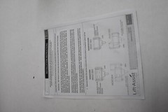 Lift Assist Rectangular Naugahyde Cushion Shower Seat Mount White Replacement