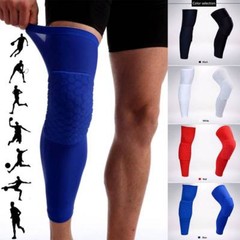 Knee Pad Basketball Leg Protector Long Crashproof Antislip Honeycomb Sleeve New