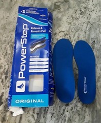 Powerstep Original Blue Full Length Insoles Men’s 3-3.5 Women’s 5-5.5 Box Damage