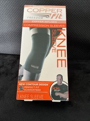 Copper Fit CF2KNLG6 Knee Compression Sleeve – Black