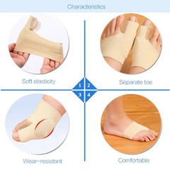 2 Pcs Toe Separator Bunion Corrector Hallux Bone Straightener Pedicure Tools