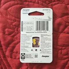 Energizer Hearing Aid Batteries Size 10 (Yellow) Zinc-Air 8 Pack 1.45V AZ10DP-8