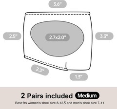 forefoot pads for pain relief hallux valgus support for bunion (1 pair) (Black)