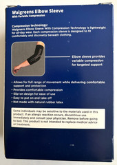 Elbow Sleeve Variable Compression, Sz L/XL Black, Left Or Right, New, Walgreens