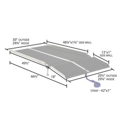 67″ L x 30″ W – Silver Spring Aluminum Patio Track Ramp