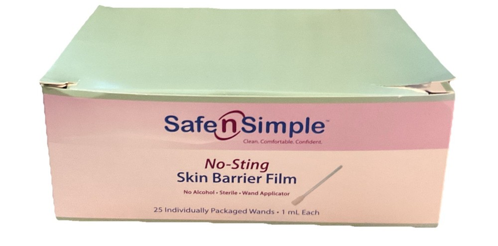 Safe n Simple Skin Barrier Large Wipes No Sting 25ct Exp 03/28/2025