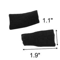 Volleyball Elastic Finger Brace Protector Sleeve Guard Support Black 10pcs