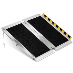1. 2FT 800LBS Aluminum Folding Wheelchair Ramp Non Slip for Home Steps Doorway