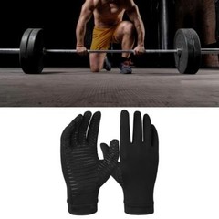 1/2/3/5/10Pairs Compression Full Finger Gloves Hand Wrist Support Glove Black US