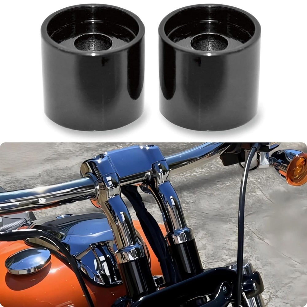 Harley 1-1/4 Inch Rise Handlebar Risers Extension for Touring Softail Dyna