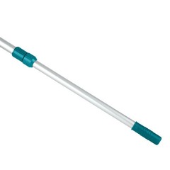14 ft Aluminum Telescopic Pool Pole in Silver & Teal – 2.4 lbs. – 2 Piece