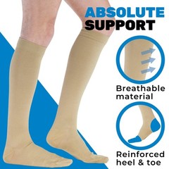 Made in USA – Cotton Compression Socks for Women and Men 20-30mmHg – Opaque C…