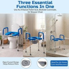 Ultimate Raised Toilet Seat with Handles – Adjustable Raised Toilet Seat for …