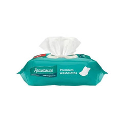 Assurance Disposable and Pre-Moistened Premium XL Washcloths for Adults, 192 ct