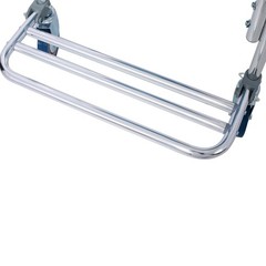 4-in-1 Bedside Commode Shower Chair w/4 Brakes & Casters, Tissue/Crutch Holder