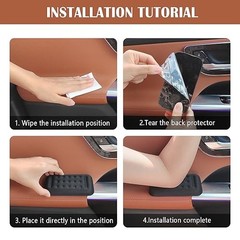 2PCS Car Arm Rest Elbow Pads,Comfortable Car Arm Rest Cushion with Memory Black