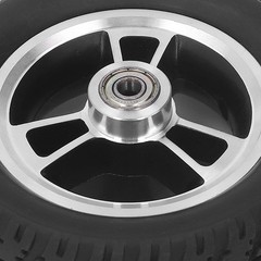 6in Solid Wheel Light Sturdy Aluminum Alloy Hub Replacement For Wheelchair Use