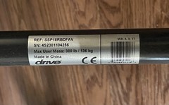 Drive Medical Silver Sport Reclining Wheelchair Elevating Leg Rests 18″ 16″ Seat