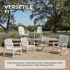 Outdoor Chair Cushions, Water-Resistant & 18.5″ x 16″ 6 Pack, Beige