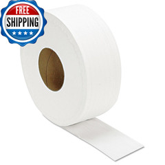 Gen Jrt Jumbo Bath Tissue Septic Safe 2-Ply White 3.3 X 1000 Ft 12 Rolls/Carton