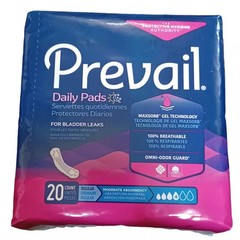 Prevail Daily Pads Bladder Leaks and Menstruation (20 Count)