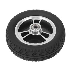 6in Solid Wheel Light Sturdy Aluminum Alloy Hub Replacement For Wheelchair Use
