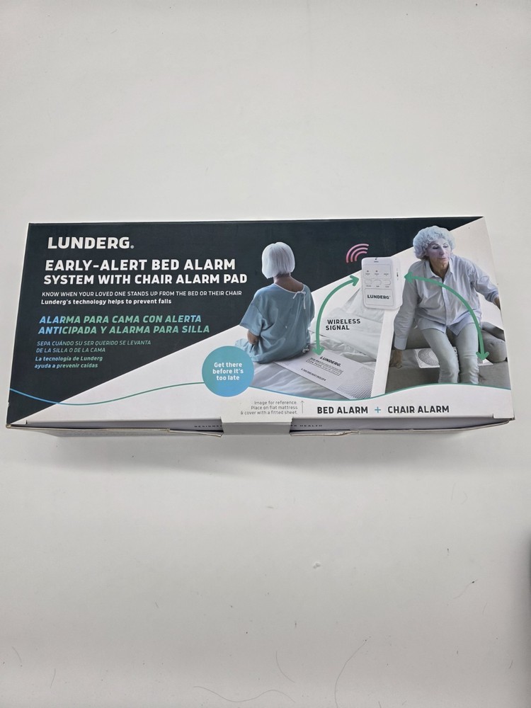 Lunderg Bed & Chair Alarm System Wireless Early Alert Smart Sensor Pad