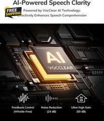 -Beyond OTC Hearing Aids, AI Powered Speech Enhancement, Superior Sound Quality