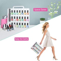 Jiasheng Nail Polish Organizer Case For 48 Bottles Gel Nail Polish Storage