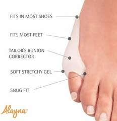 Tailor Bunion Relief Soft Silicone Bunionette Corrector Splint Gel Guard Shields