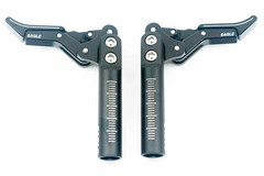 Pair Gold Aluminum Wheelchair Scissor (2 brakes)